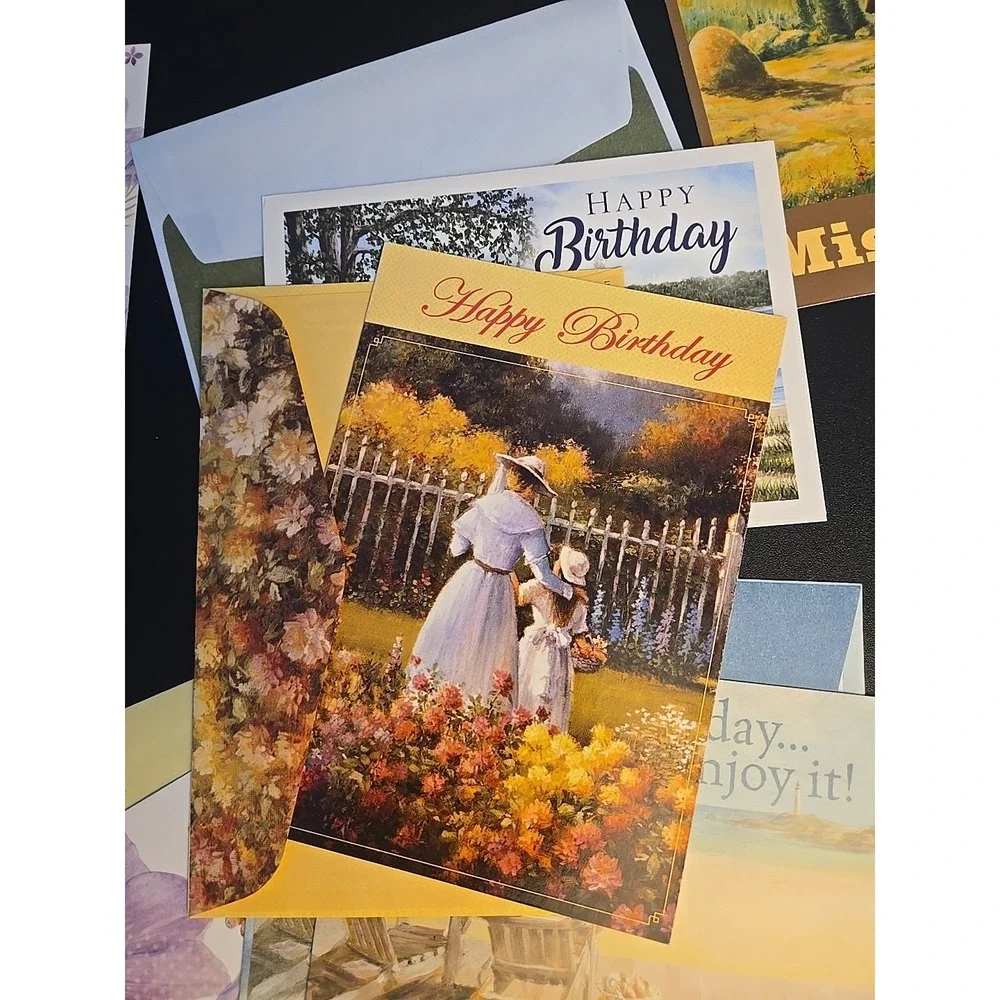 Assorted Birthday Cards & Envelopes Lot Of 17 Greeting Cards New Vibrant Designs